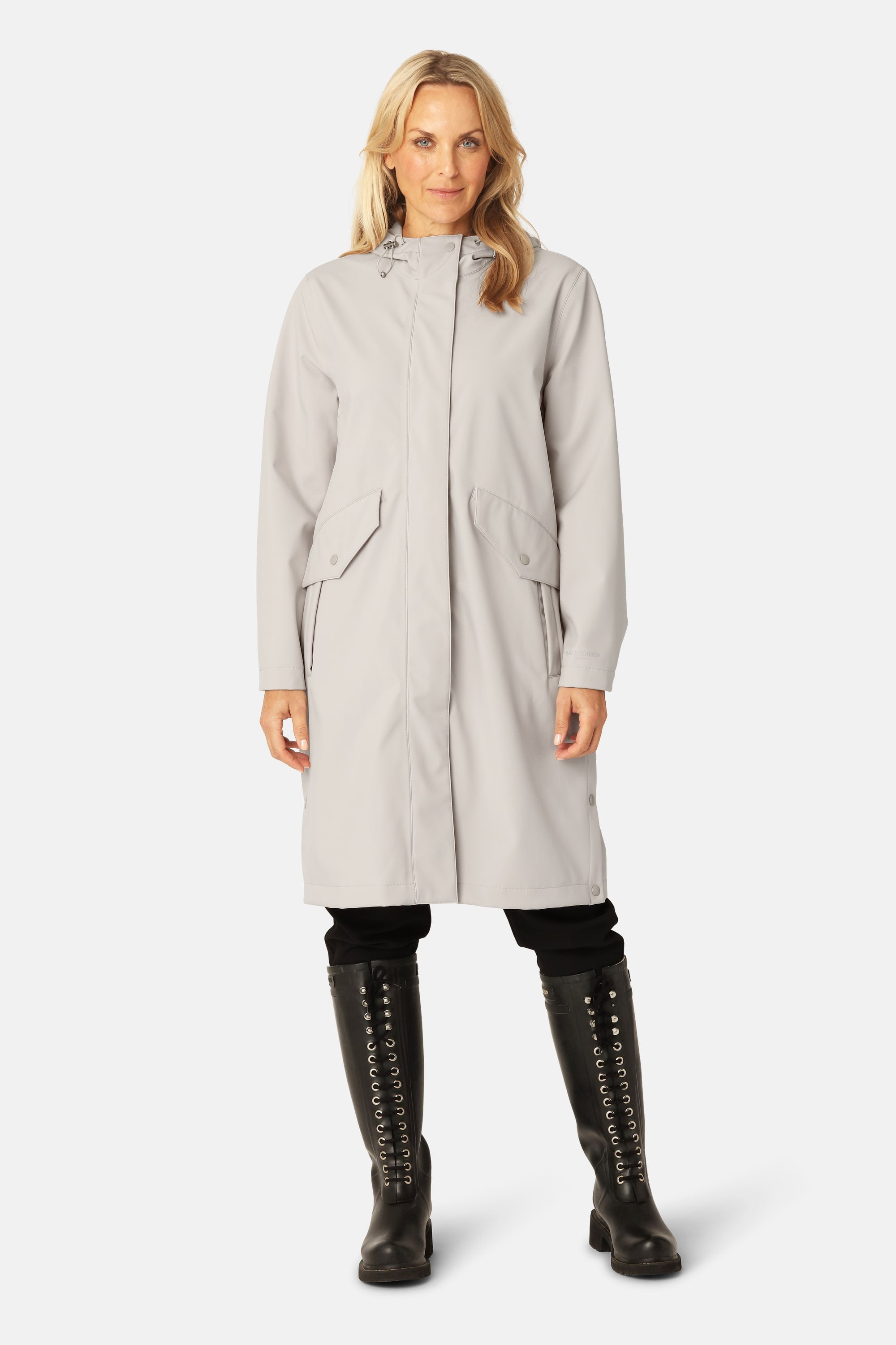 Long Softshell Raincoat - Chateau Gray